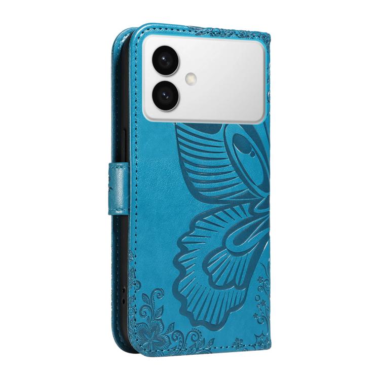 For Galaxy S26 Edge 5G Swallowtail Butterfly Embossed Leather Phone Case