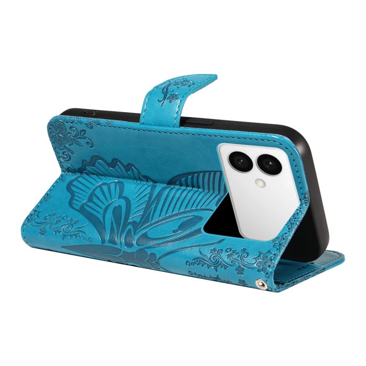 For Galaxy S26 Edge 5G Swallowtail Butterfly Embossed Leather Phone Case