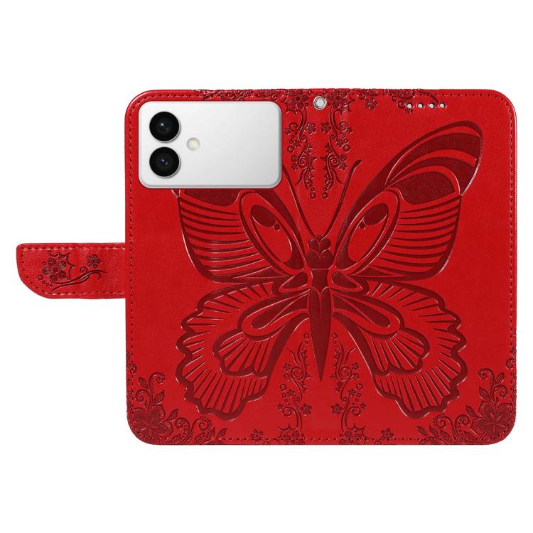 For Galaxy S26 Edge 5G Swallowtail Butterfly Embossed Leather Phone Case