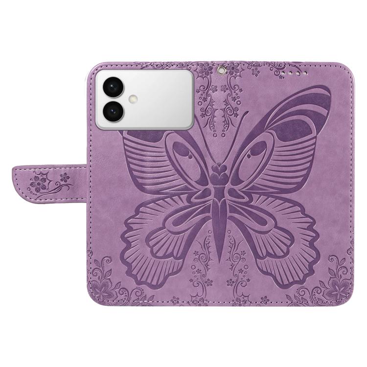 For Galaxy S26 Edge 5G Swallowtail Butterfly Embossed Leather Phone Case