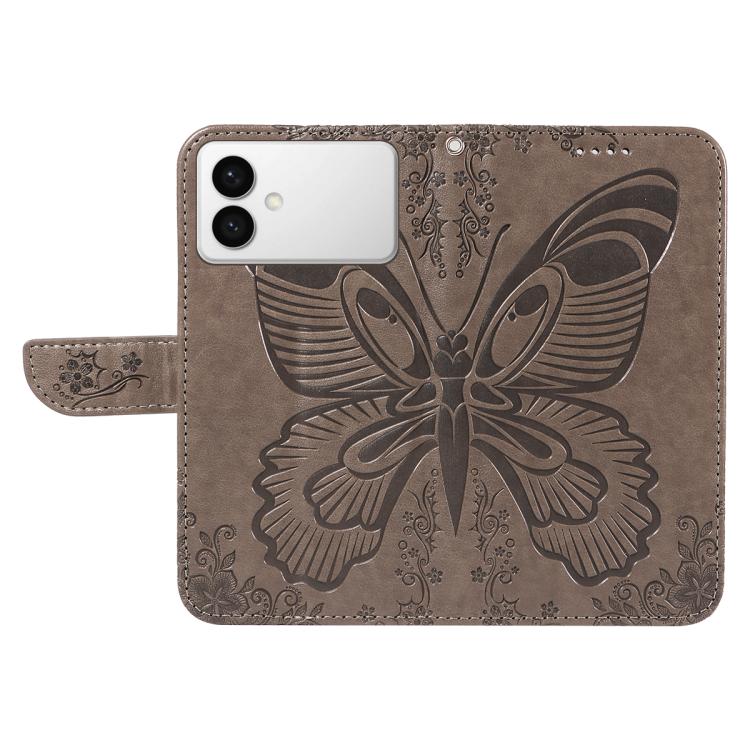 For Galaxy S26 Edge 5G Swallowtail Butterfly Embossed Leather Phone Case