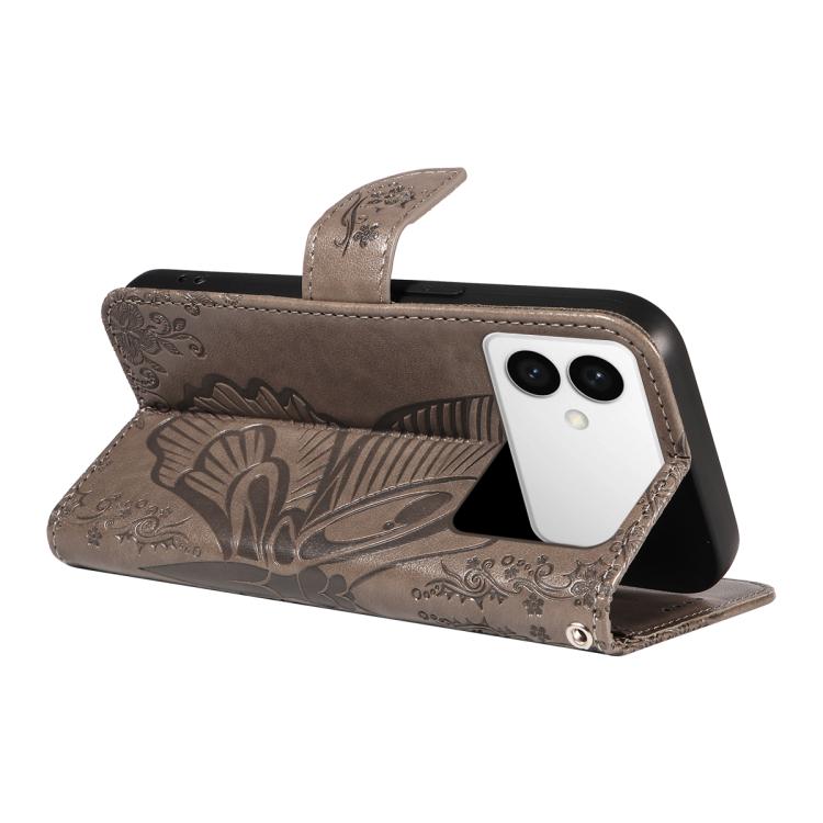 For Galaxy S26 Edge 5G Swallowtail Butterfly Embossed Leather Phone Case