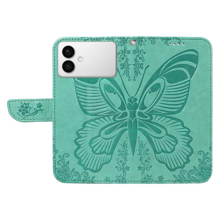 For Galaxy S26 Edge 5G Swallowtail Butterfly Embossed Leather Phone Case