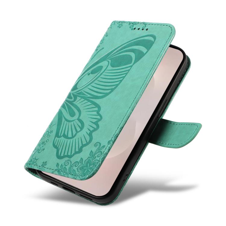 For Galaxy S26 Edge 5G Swallowtail Butterfly Embossed Leather Phone Case
