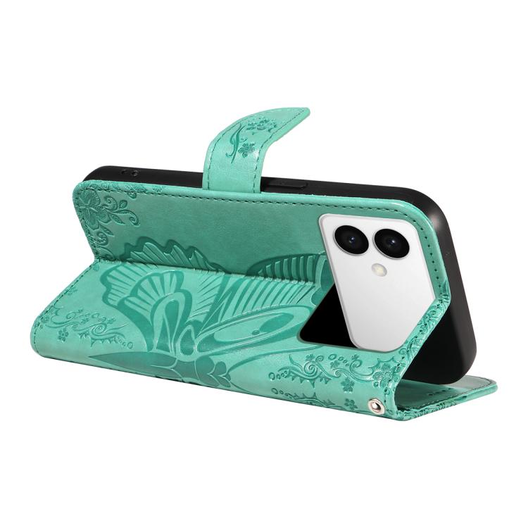 For Galaxy S26 Edge 5G Swallowtail Butterfly Embossed Leather Phone Case