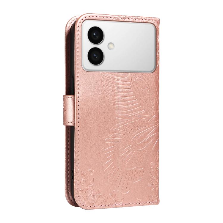 For Galaxy S26 Edge 5G Swallowtail Butterfly Embossed Leather Phone Case