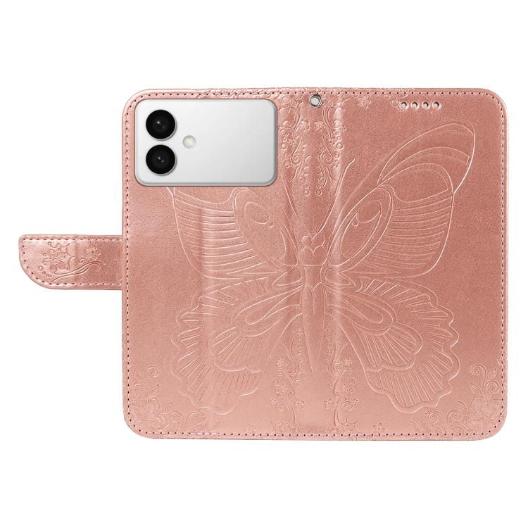 For Galaxy S26 Edge 5G Swallowtail Butterfly Embossed Leather Phone Case
