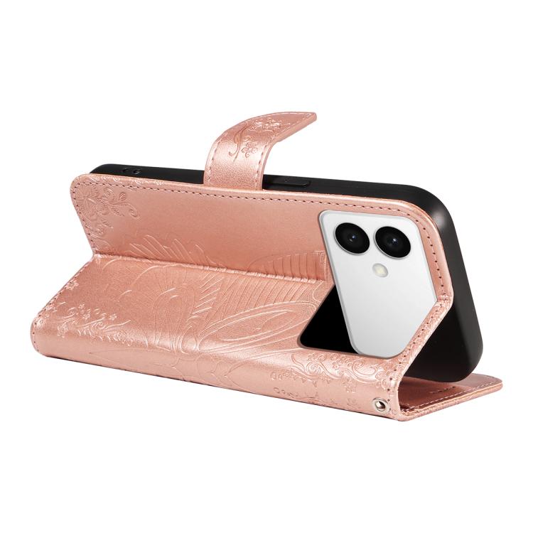 For Galaxy S26 Edge 5G Swallowtail Butterfly Embossed Leather Phone Case
