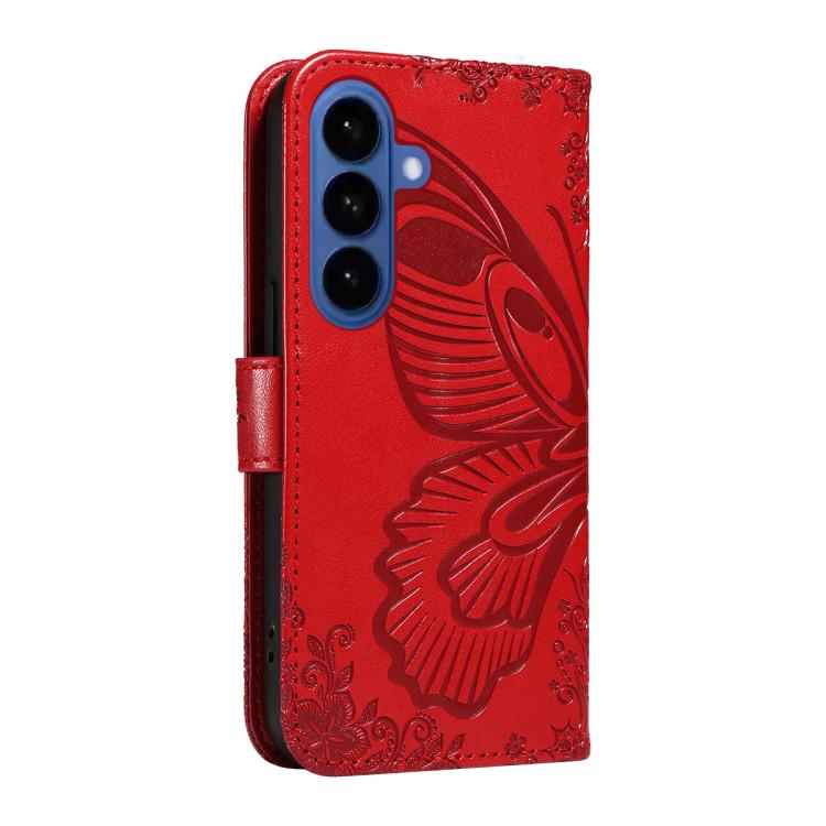 For Galaxy S26 5G Swallowtail Butterfly Embossed Leather Phone Case