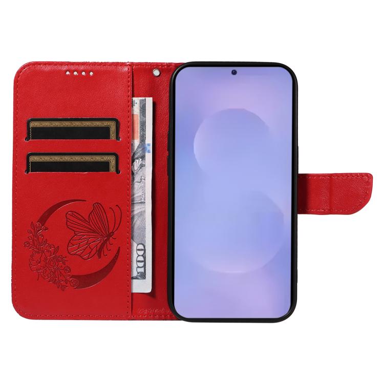 For Galaxy S26 5G Swallowtail Butterfly Embossed Leather Phone Case