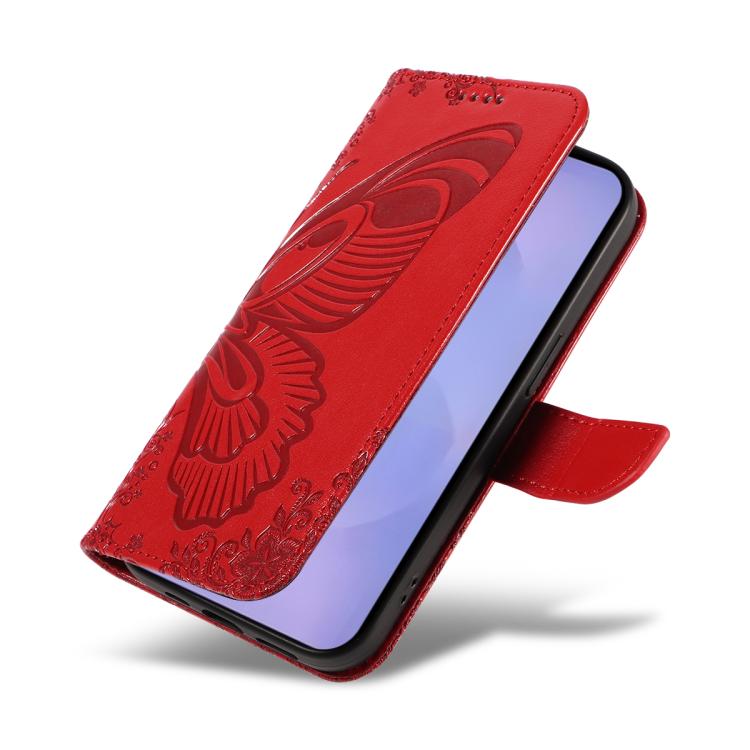 For Galaxy S26 5G Swallowtail Butterfly Embossed Leather Phone Case