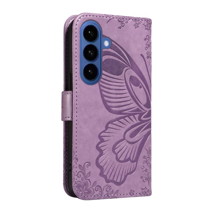 For Galaxy S26 5G Swallowtail Butterfly Embossed Leather Phone Case