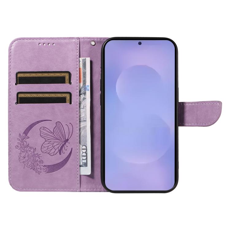 For Galaxy S26 5G Swallowtail Butterfly Embossed Leather Phone Case