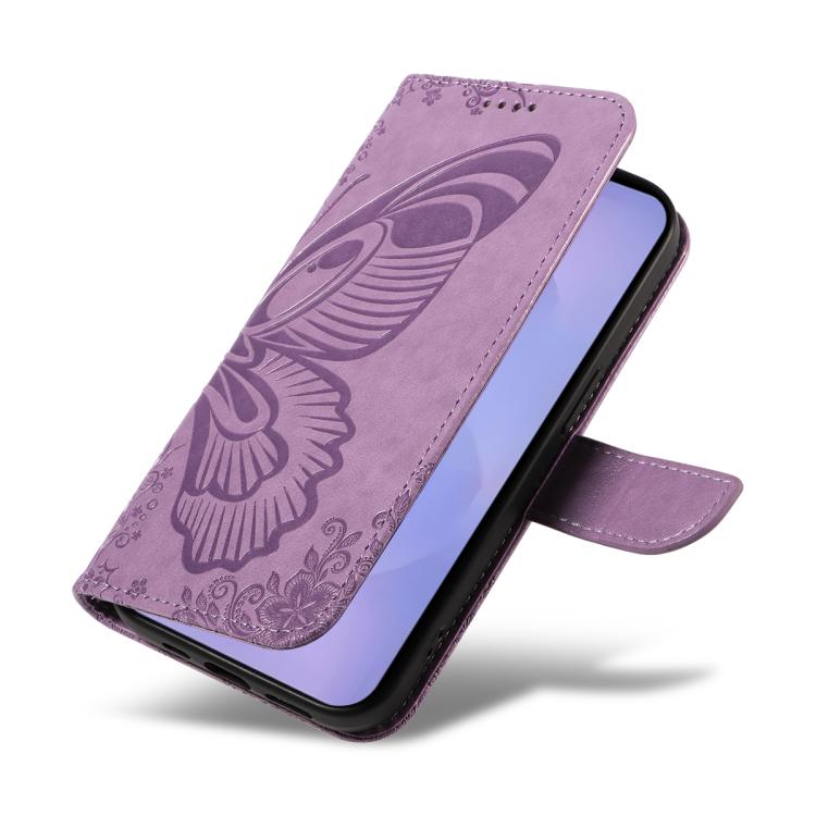 For Galaxy S26 5G Swallowtail Butterfly Embossed Leather Phone Case