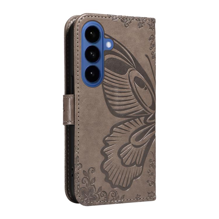 For Galaxy S26 5G Swallowtail Butterfly Embossed Leather Phone Case