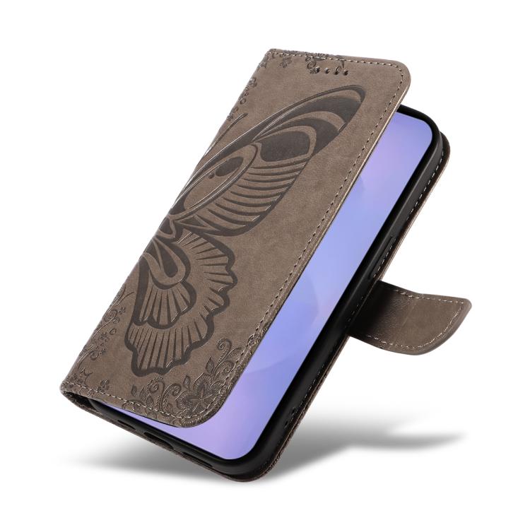 For Galaxy S26 5G Swallowtail Butterfly Embossed Leather Phone Case