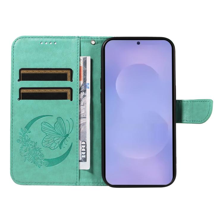 For Galaxy S26 5G Swallowtail Butterfly Embossed Leather Phone Case