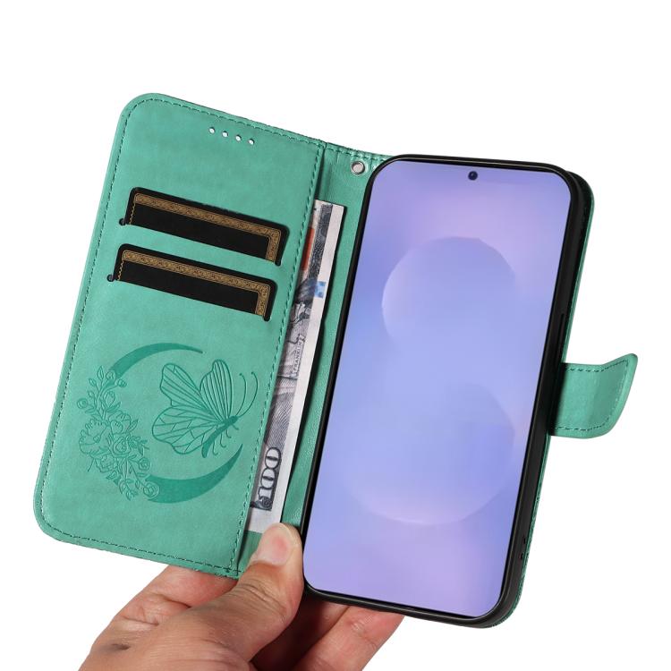 For Galaxy S26 5G Swallowtail Butterfly Embossed Leather Phone Case