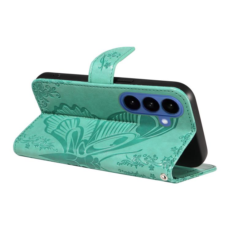 For Galaxy S26 5G Swallowtail Butterfly Embossed Leather Phone Case