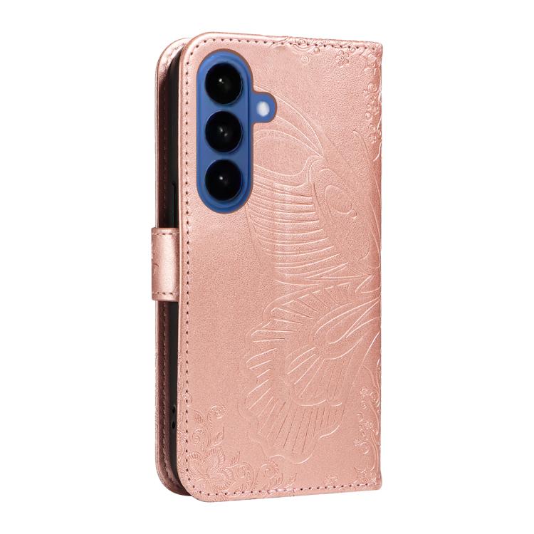 For Galaxy S26 5G Swallowtail Butterfly Embossed Leather Phone Case