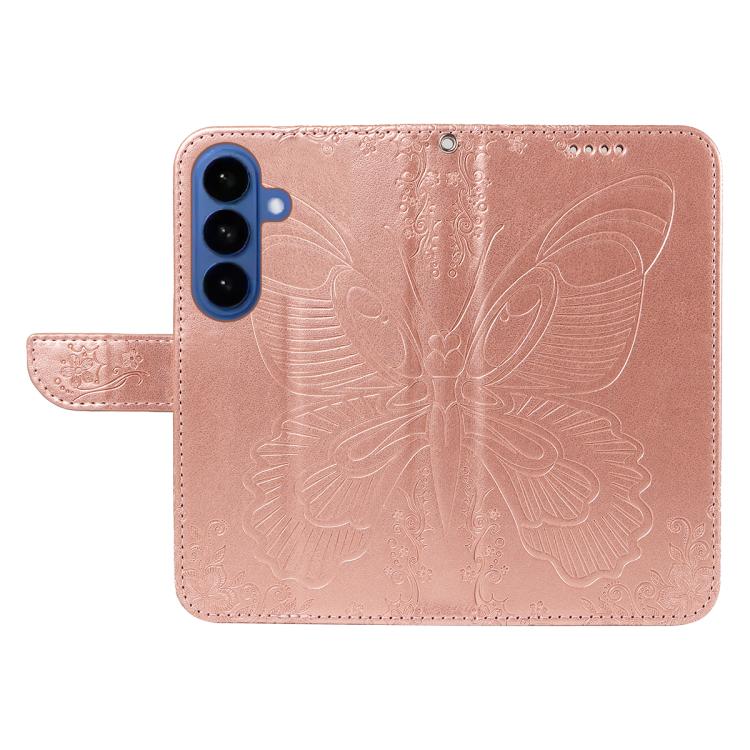 For Galaxy S26 5G Swallowtail Butterfly Embossed Leather Phone Case
