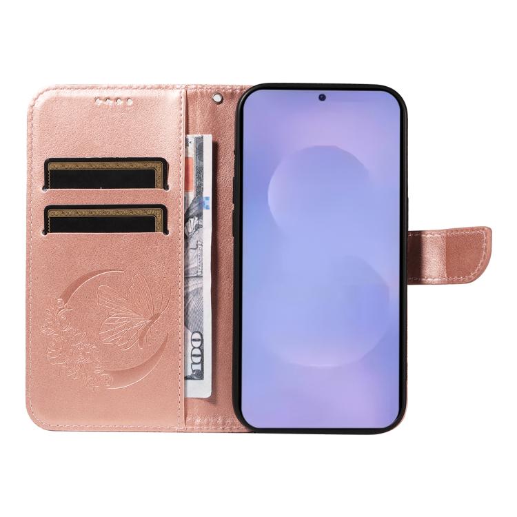 For Galaxy S26 5G Swallowtail Butterfly Embossed Leather Phone Case