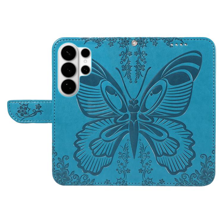 For Galaxy S26 Ultra 5G Swallowtail Butterfly Embossed Leather Phone Case