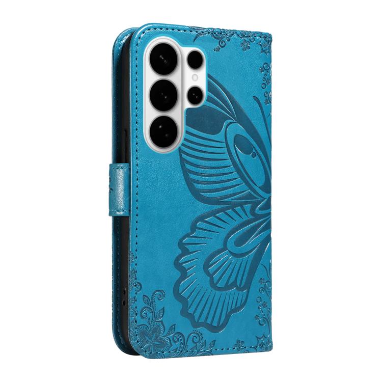 For Galaxy S26 Ultra 5G Swallowtail Butterfly Embossed Leather Phone Case