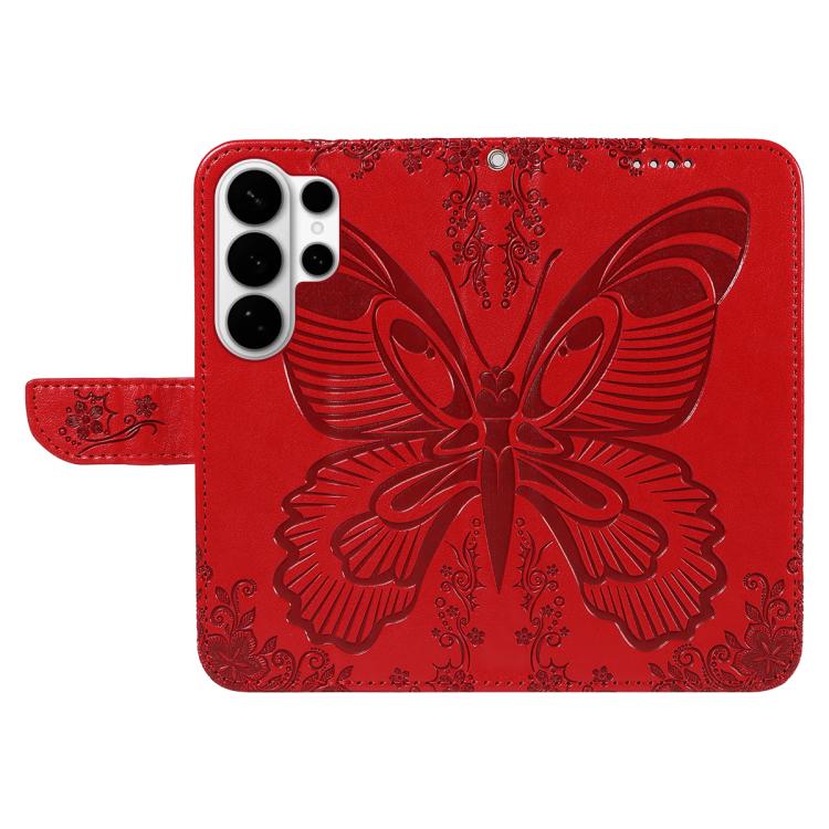 For Galaxy S26 Ultra 5G Swallowtail Butterfly Embossed Leather Phone Case