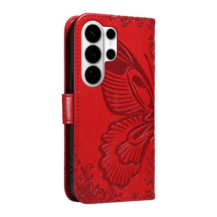 For Galaxy S26 Ultra 5G Swallowtail Butterfly Embossed Leather Phone Case