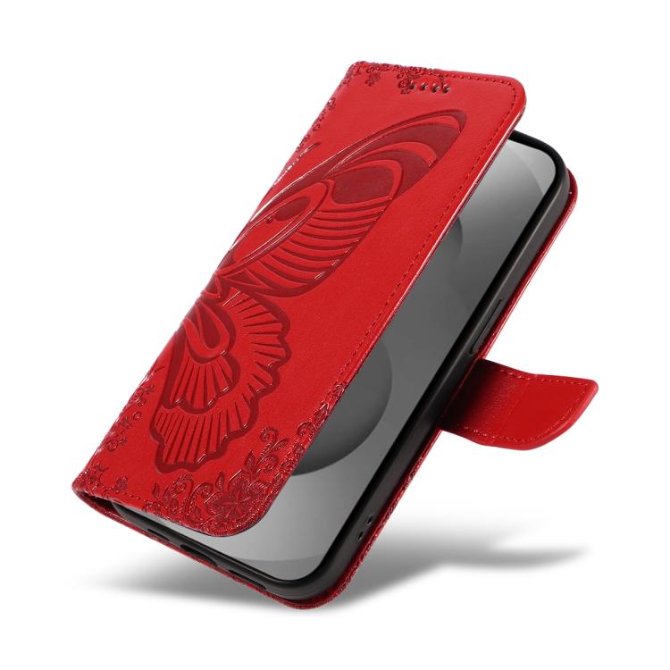 For Galaxy S26 Ultra 5G Swallowtail Butterfly Embossed Leather Phone Case