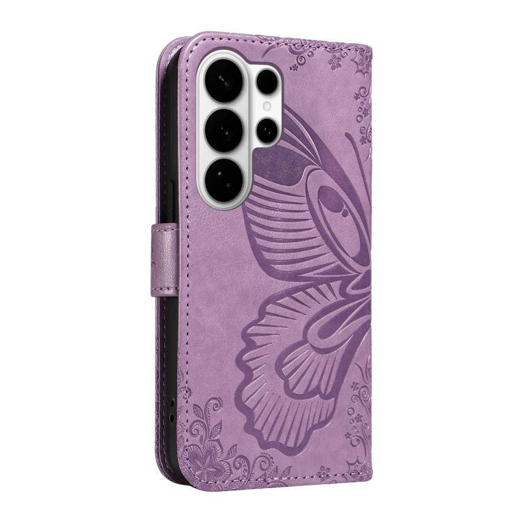 For Galaxy S26 Ultra 5G Swallowtail Butterfly Embossed Leather Phone Case