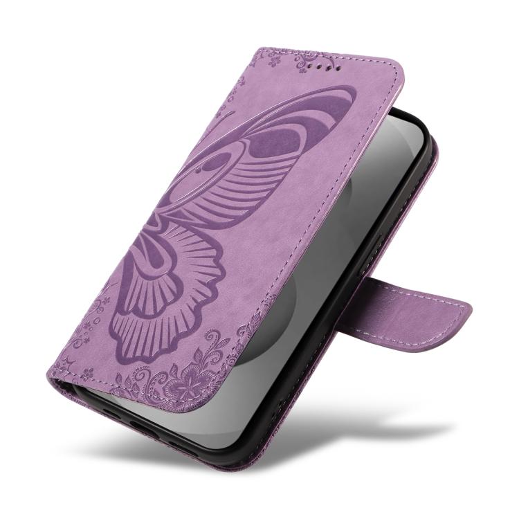 For Galaxy S26 Ultra 5G Swallowtail Butterfly Embossed Leather Phone Case