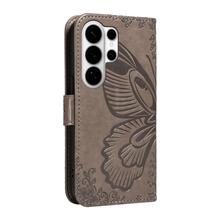 For Galaxy S26 Ultra 5G Swallowtail Butterfly Embossed Leather Phone Case