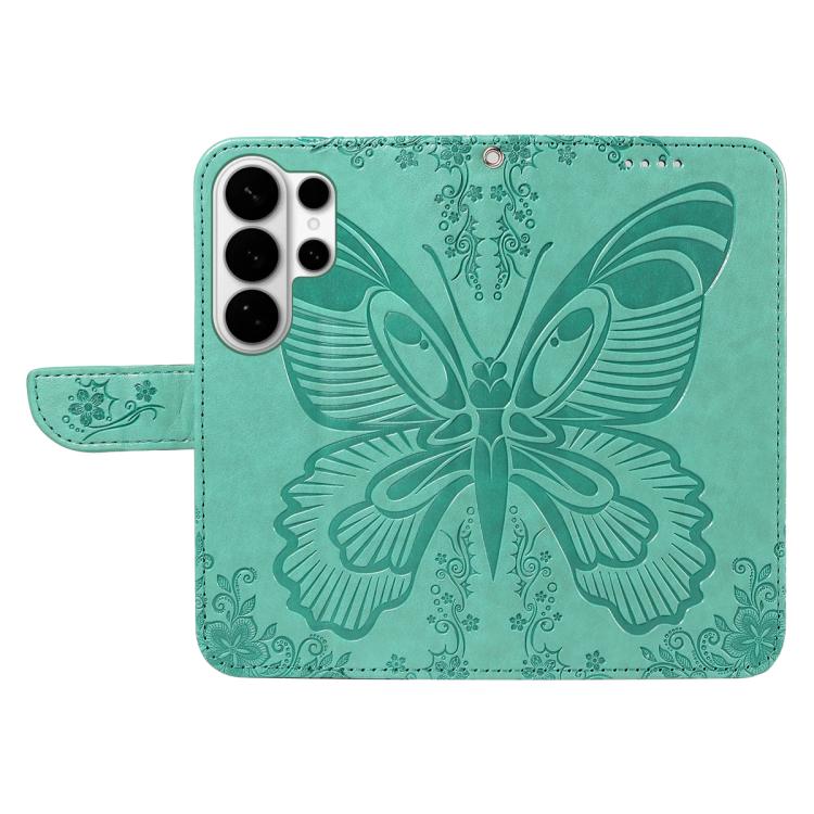 For Galaxy S26 Ultra 5G Swallowtail Butterfly Embossed Leather Phone Case