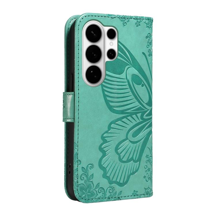 For Galaxy S26 Ultra 5G Swallowtail Butterfly Embossed Leather Phone Case