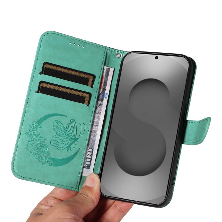 For Galaxy S26 Ultra 5G Swallowtail Butterfly Embossed Leather Phone Case