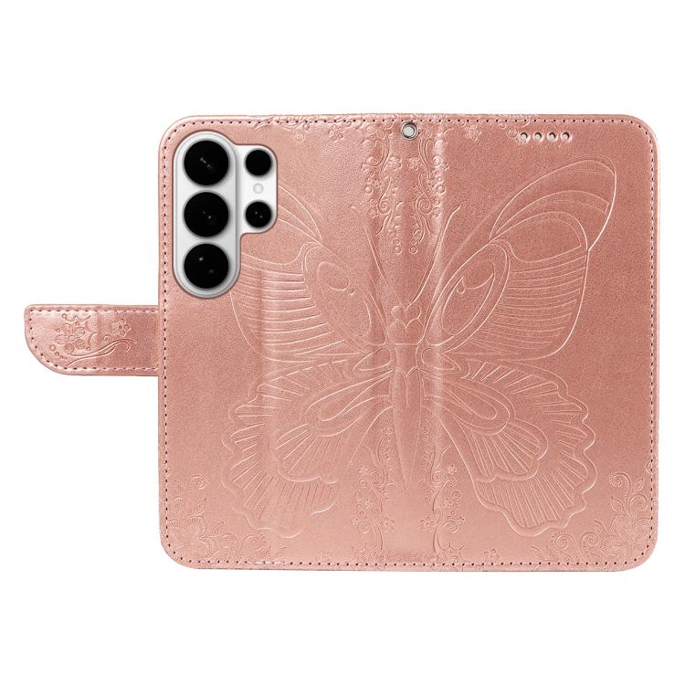 For Galaxy S26 Ultra 5G Swallowtail Butterfly Embossed Leather Phone Case