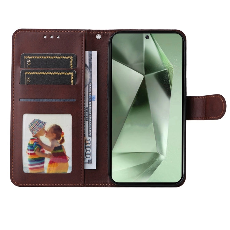 For Samsung Galaxy S24 FE 5G Classic Calf Texture Flip Leather Phone Case