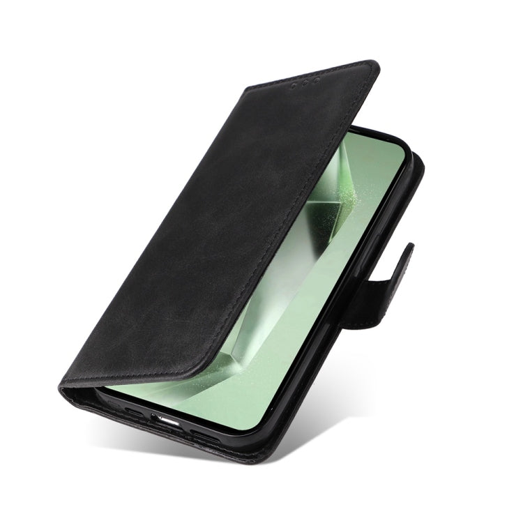 For Samsung Galaxy S24 FE 5G Classic Calf Texture Flip Leather Phone Case