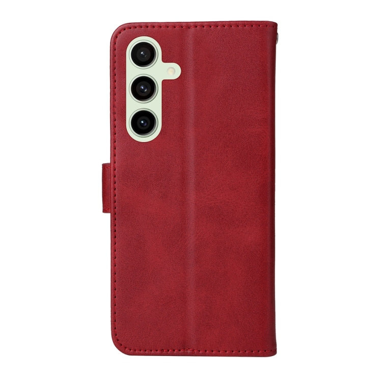 For Samsung Galaxy S24 FE 5G Classic Calf Texture Flip Leather Phone Case