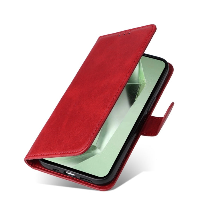 For Samsung Galaxy S24 FE 5G Classic Calf Texture Flip Leather Phone Case