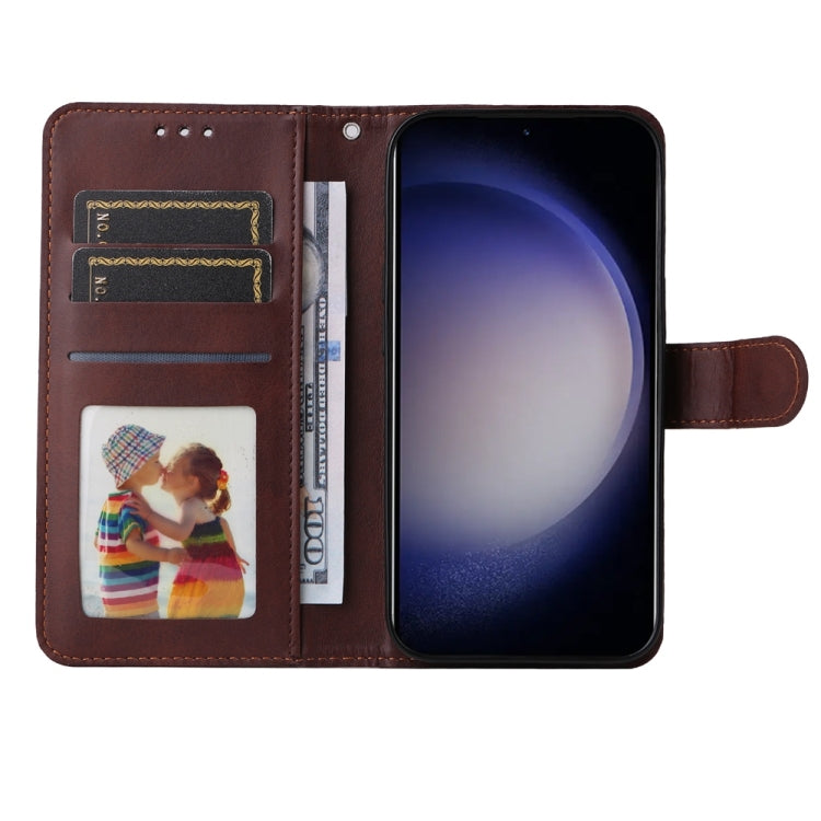 For Samsung Galaxy S25 5G Classic Calf Texture Flip Leather Phone Case