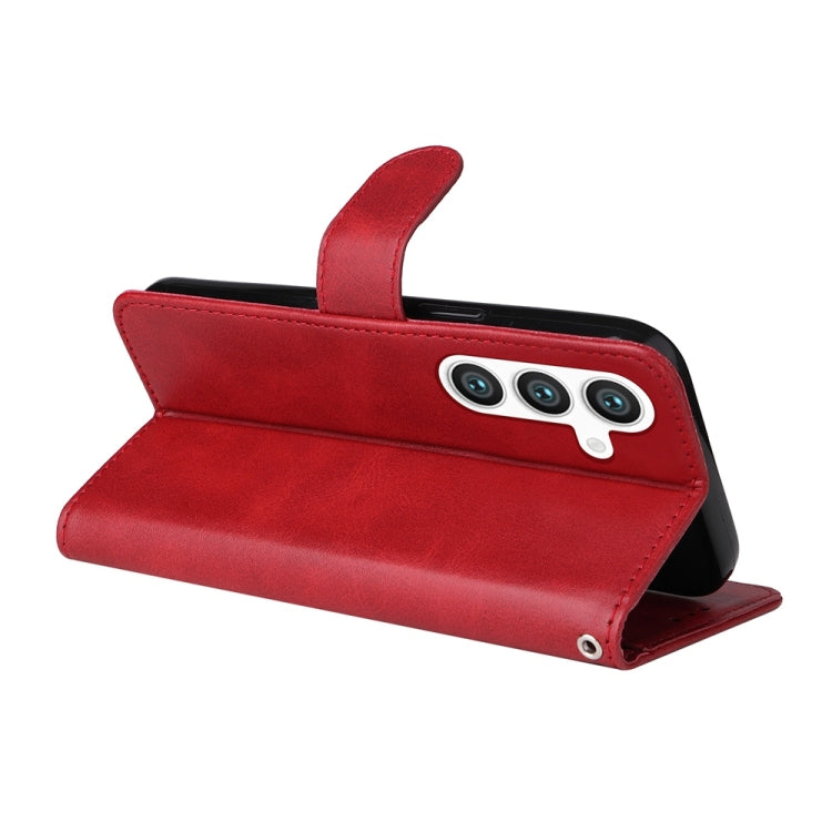 For Samsung Galaxy S25 5G Classic Calf Texture Flip Leather Phone Case