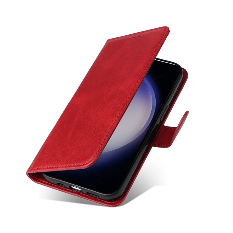 For Samsung Galaxy S25 5G Classic Calf Texture Flip Leather Phone Case