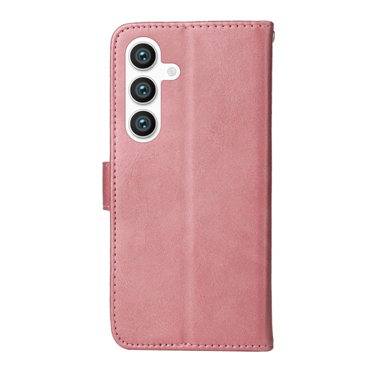 For Samsung Galaxy S25 5G Classic Calf Texture Flip Leather Phone Case