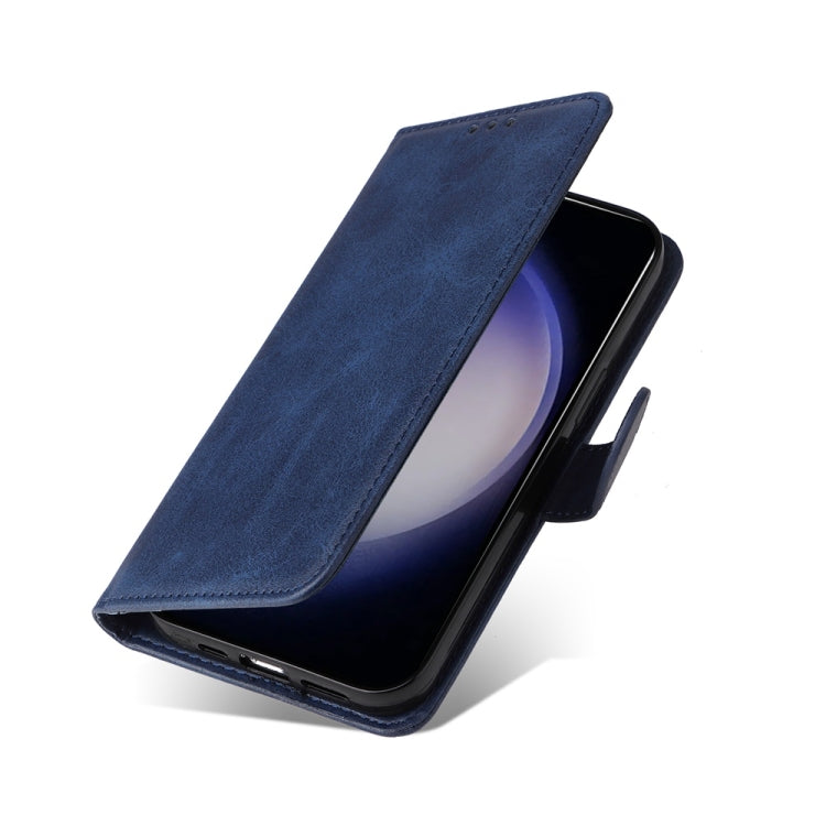 For Samsung Galaxy S25 5G Classic Calf Texture Flip Leather Phone Case