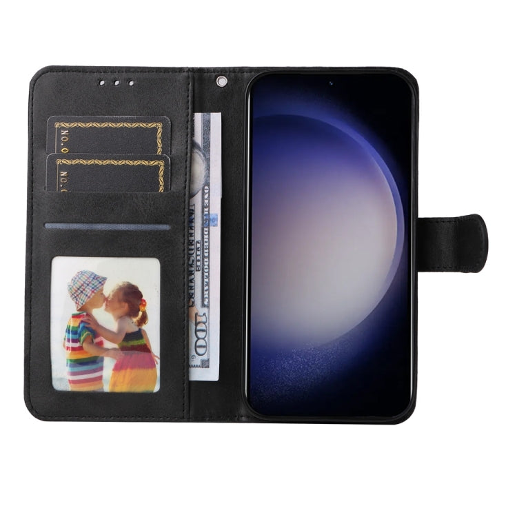 For Samsung Galaxy S25+ 5G Classic Calf Texture Flip Leather Phone Case