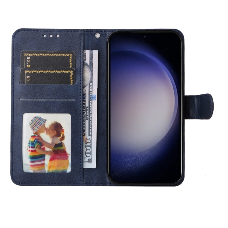 For Samsung Galaxy S25+ 5G Classic Calf Texture Flip Leather Phone Case