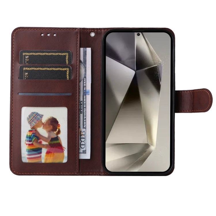 For Samsung Galaxy S25 Ultra 5G Classic Calf Texture Flip Leather Phone Case